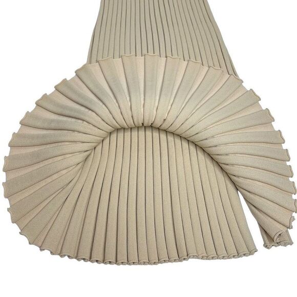 Princess Polly tan ribbed knit form fitting maxi skirt size 10 - Picture 6 of 16